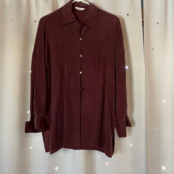 Marks and Spencer Silky Garnet Blouse - Picture 1 of 5